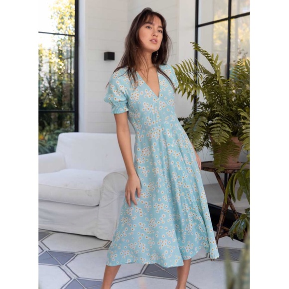 faithfull the brand ari midi dress